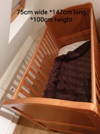 savannah sleigh cot bed